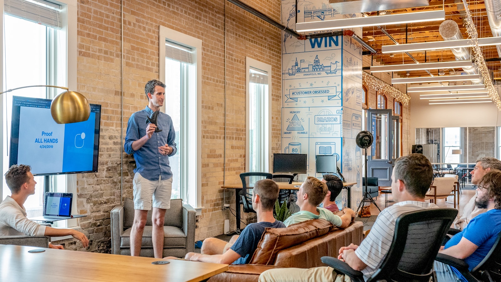 Un atelier collectif en entreprise. Photo d’illustration, Unsplash.